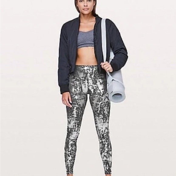 Lululemon Wunder Under Hi-Rise Brindle Foil 28" Crinkle Heather Legging - Picture 1 of 5